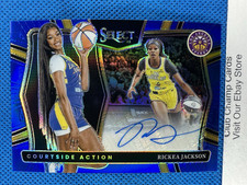 2025 #CAS-RJ Rickea Jackson Panini Select WNBA Courtside Action Blue Prizm 06/49