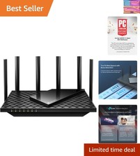 Tri-Band WiFi 6E Router Archer , 2025 PCMag Editors' Choice, Gigabit Internet...
