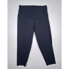 OFFLINE by Aerie Real Me 3/4 Crop Leggings High Rise Navy Blue Large