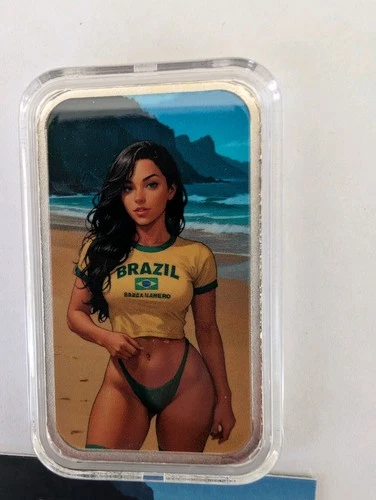 Bullion Baddies Raffaela Rio 1oz .999 Fine Silver Bar