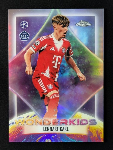 2025-26 Topps Chrome UEFA LENNART KARL Rookie RC Wonderkids Bayern #WK-8