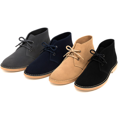 Safaristiefel Unisex  Echtleder Desert Boots mit Kreppsohle Wildleder Stiefel