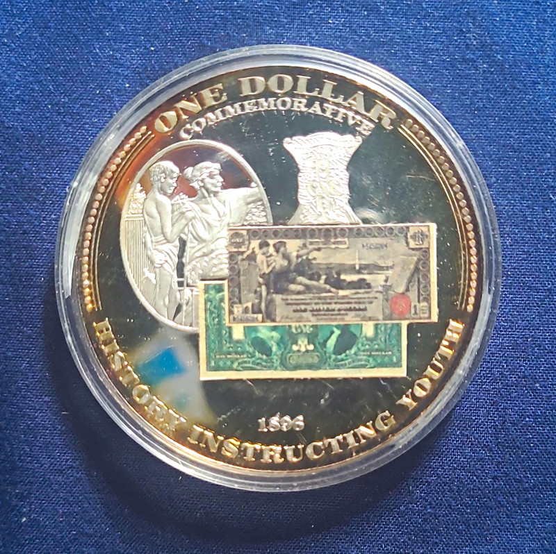 American Mint History Instructing Youth Silver Certificate Commemorative