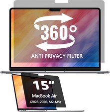 360  Privacy Screen Protector for MacBook Air 15 inch 2023-2026, M2-M5 