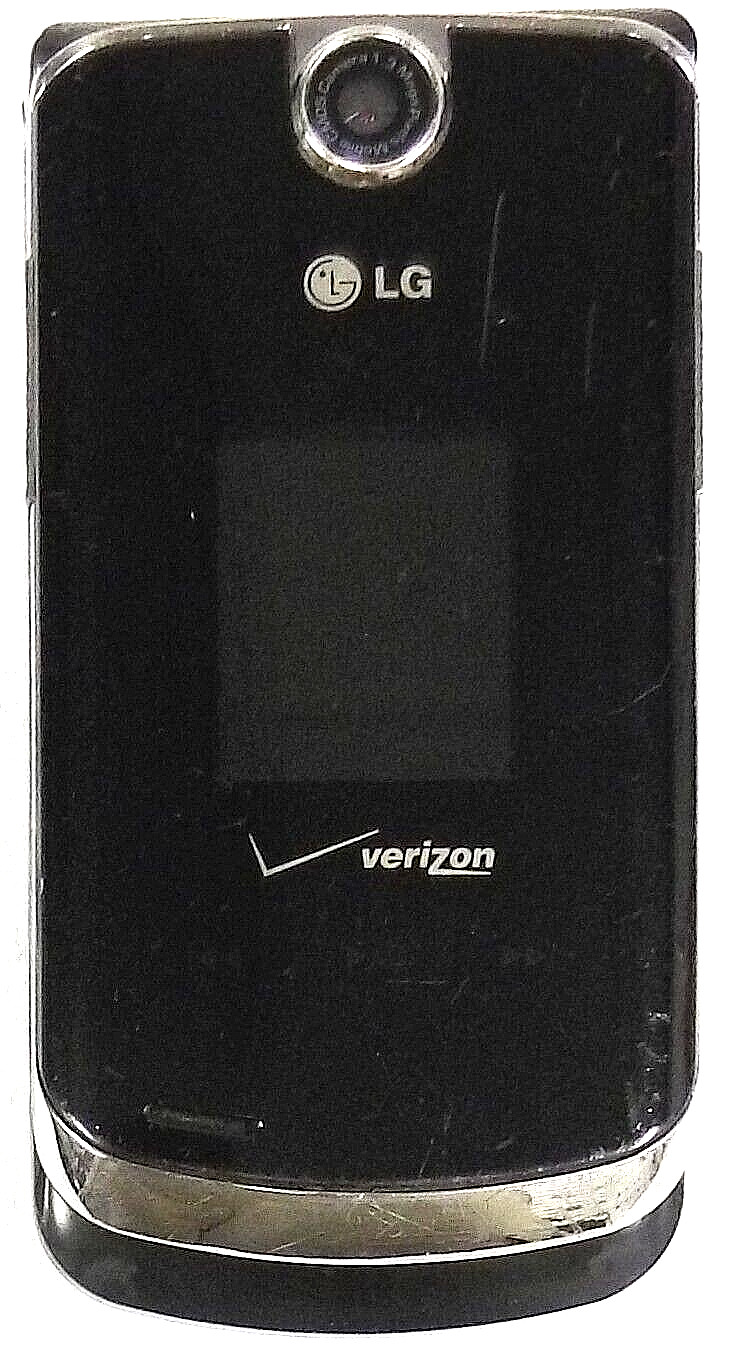LG VX8600 - Black and Silver ( Verizon ) Very Rare Cellular Flip Phone
