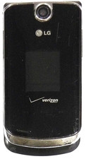 LG VX8600 - Black and Silver Verizon Very Rare Cellular Flip Phone