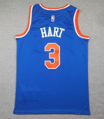 Men's Josh #3 Hart Blue Brunson Knick 2026 Swingman Fully Stitched Sizes 