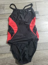 TYR Adult Alliance Diamond Back Splice Swimsuit Sz 36 L