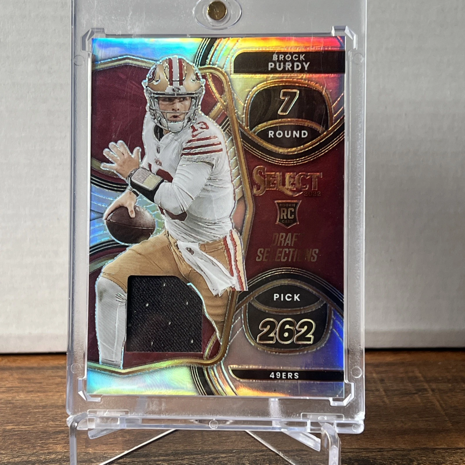 Brock Purdy Panini Select Draft Selections Memorabilia #DS24 Blue Prizm