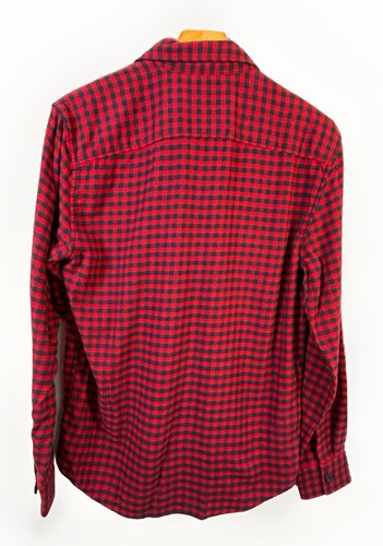 American Eagle Red Super Soft Cotton Flannel Check Shirt Mens Small NWT - Picture 2 of 7