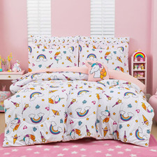 Bed in a Bag for Kids Girls Teens, 8 Pieces Full Size Comforter Bed Set with Sha