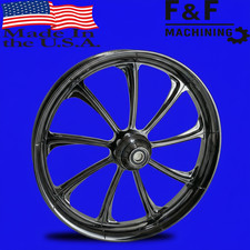 Black Chrome Harley Touring 21" Front Wheel * Glide * *Made in the USA*