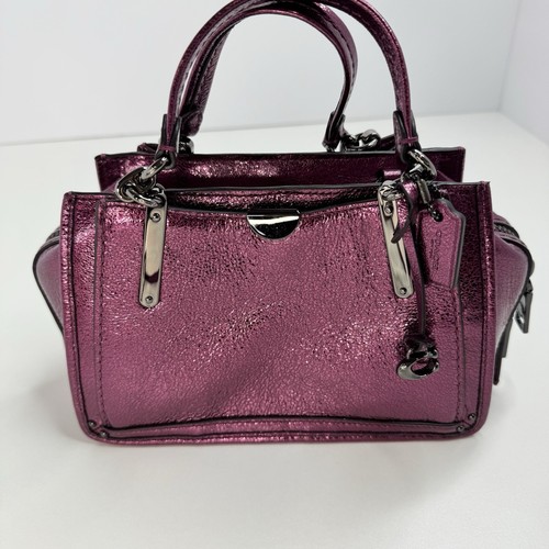 NWOT RARE Coach Dreamer 21 Metallic Berry Crossbody Satchel