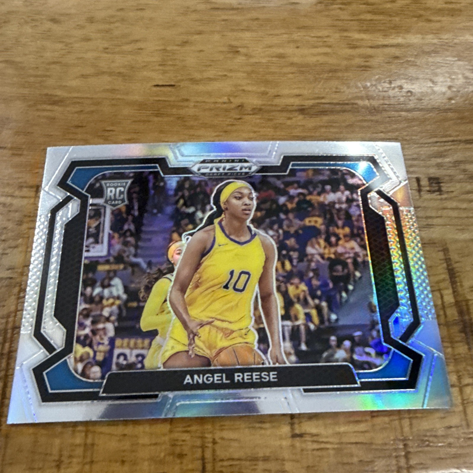 2024 Panini Prizm Draft Picks Silver Prizm Angel Reese RC Variation Rookie #38