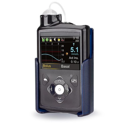 360° Rotating Insulin Pump Holder Fit for Medtronic MiniMed 780G, 670G, Blue 
