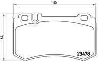 Neu - Brembo P50061 Bremsbelagsatz, Scheibenbremse FüR MERCEDES-BENZ