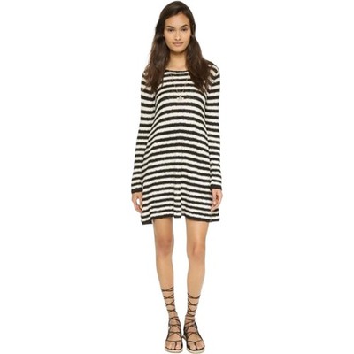Free People Women's Striped Swing Tunic Dress Large