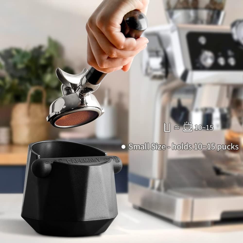 Coffee Knock Box Espresso Grounds - CAFEMASY Home Use Epsresso Black 