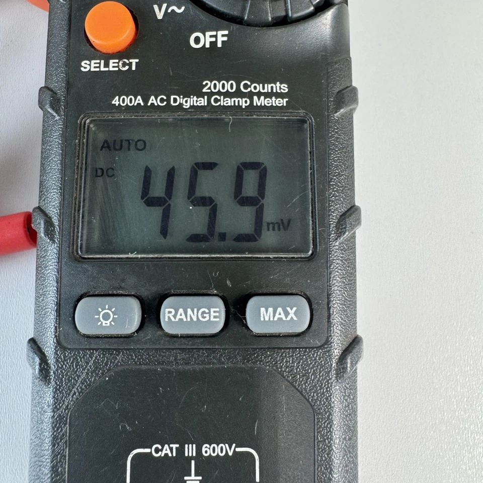 Klein Tools CL210 400A 交流电数字夹具表 CAT III 600V 2000 计数引线 — 第 4/4 张图片