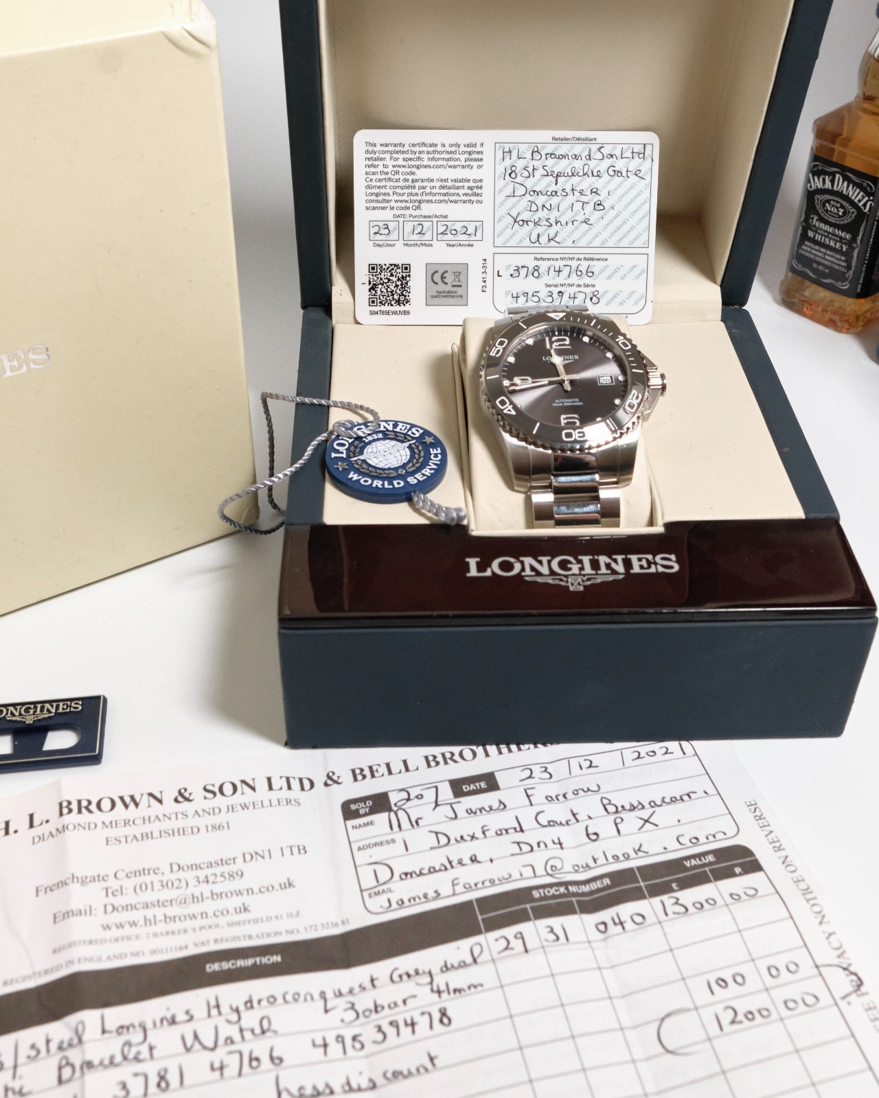 Longines HydroConquest Automatic 41mm Ceramic Gre… - image 6