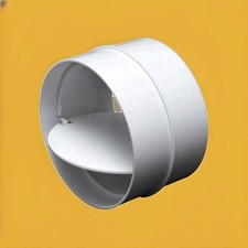 Duct Non Return Valve 100mm Round Rigid Pipe Connector with Shutter Damper