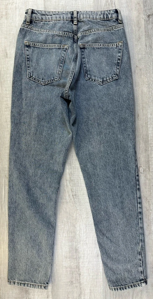 Pantalones de mezclilla Topshop Mom Jeans Lite azules para mujer talla 26X32 (27X28 real) Foto 2 de 4