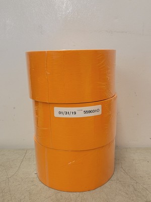 (3) Scotch 2525 3'' Wide, 60 yd Long, 9.5 mil Thick, Orange