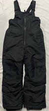 All In Motion Kids Snow Bibs Black XS 4/5 Water Resistant Winter Pants