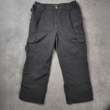 5.11 Tactical Taclite Pants Mens 36x26 Black Nylon Cargo Utility Canvas Workwear