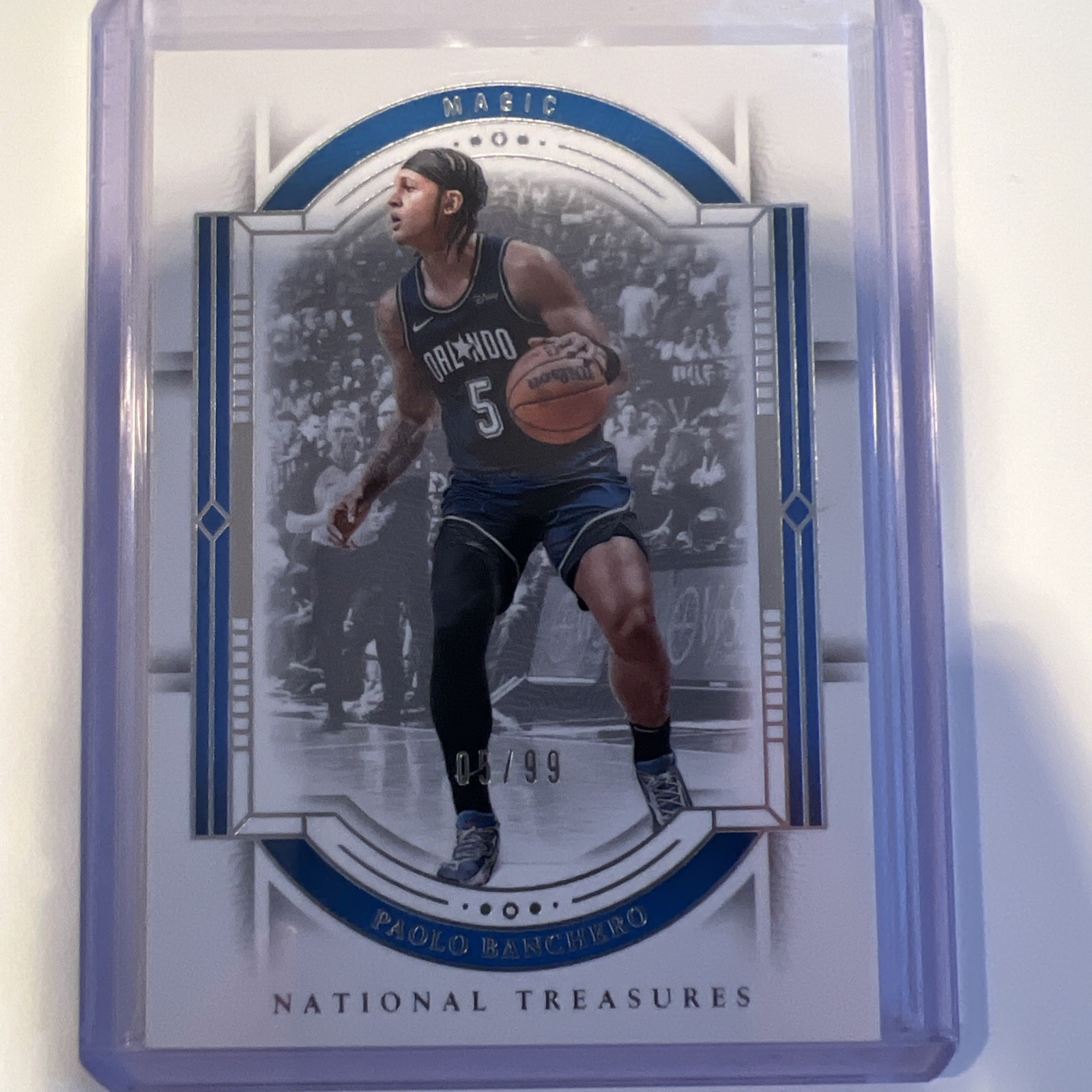 Paolo Banchero #9 Basketball Cards 2023 Panini National Treasures trading card — raw and PSA graded price guide