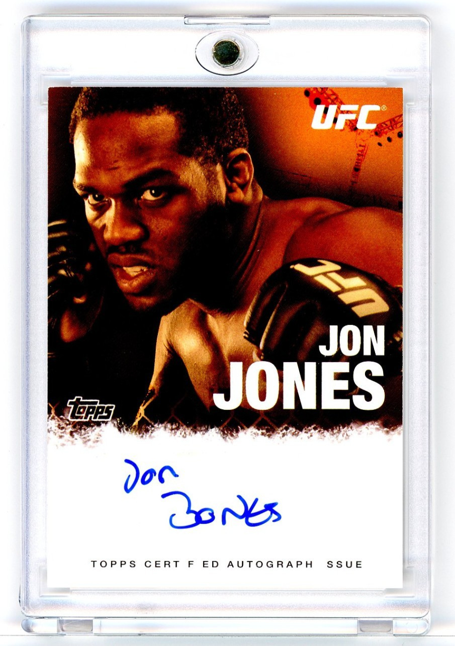 Jon Jones 2010 Topps UFC On Card Autograph "Bones"
