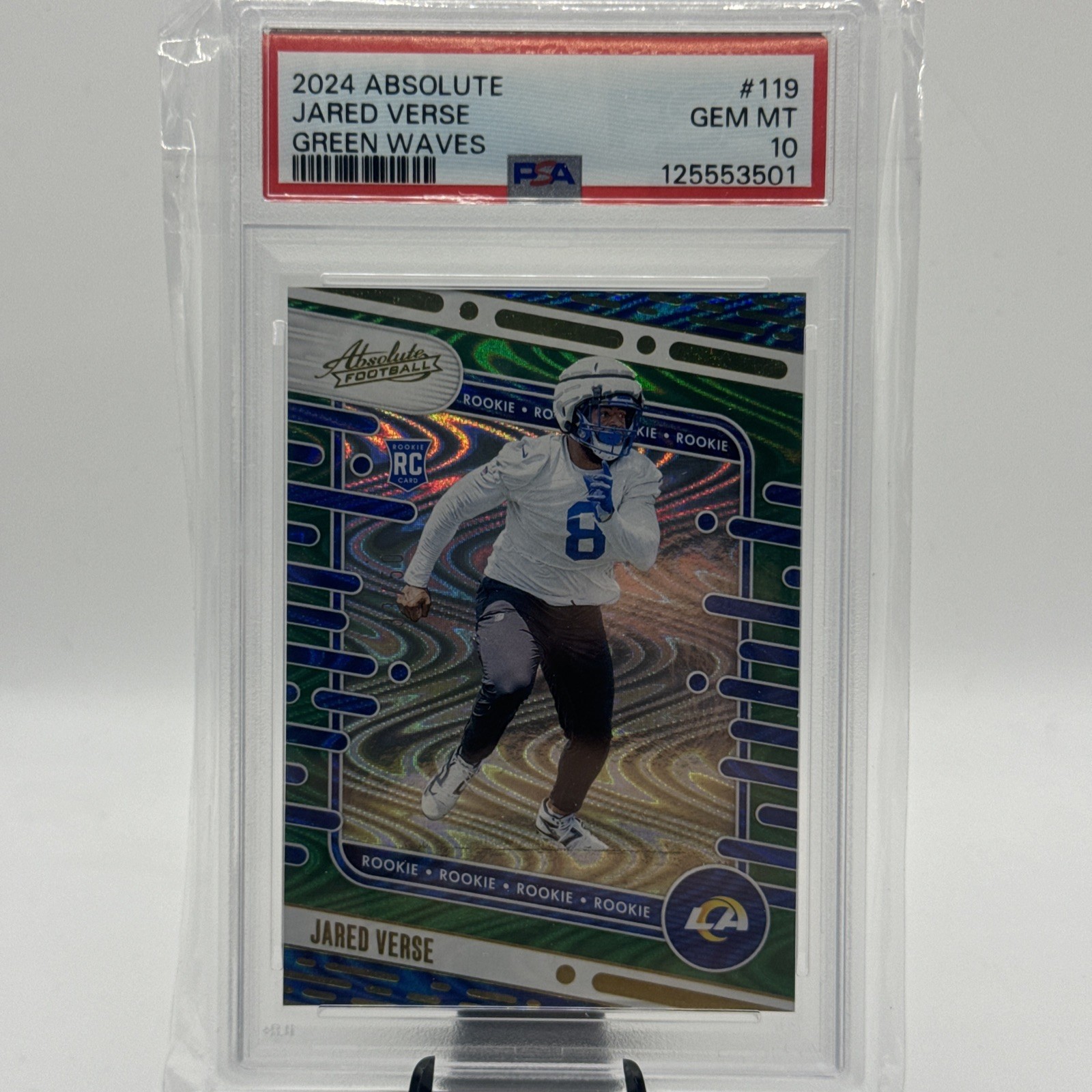 Jared Verse Panini Absolute #119 Green Waves