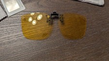 Clip On Night Driving Glasses Polarized Yellow Anti Glare Over Glasses Prescript