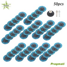 50Pcs 2in Roll Lock Die Quick Change Sanding Disc 36 60 80 120 240 Grit