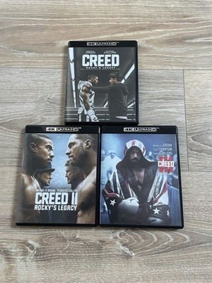 Creed Rocky s Legacy Teile 1 + 2 + 3 - 4K UHD + Blu Ray sehr guter Zustand