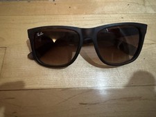 USED Ray-Ban Justin RB4165 865/T5 54-16 Polarized Sunglasses Tortoise/Brown