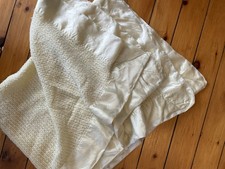 Curity Vintage Waffle Weave Baby Blanket Satin Trim Yellow Lovey Security