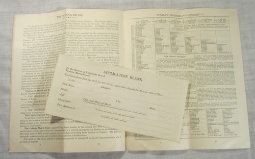 Lot of BUREAU OF UNIVERSITY TRAVEL Brochures -- 1926 European Summer School - Bild 5 von 11