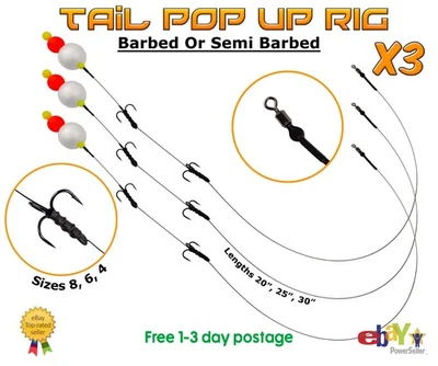 TIGHT LINES Tail Pop Up Draht Spur KAUFEN 4 ERHALTEN SIE 1 GRATIS Hecht Karpfen Angeln toter Köder