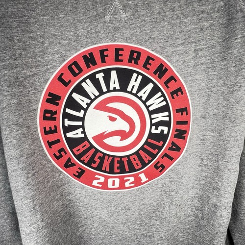 NWT ATLANTA HAWKS NBA Pullover Sweatshirt Sportique Apparel Co. Men’s Size XL - Picture 2 of 10