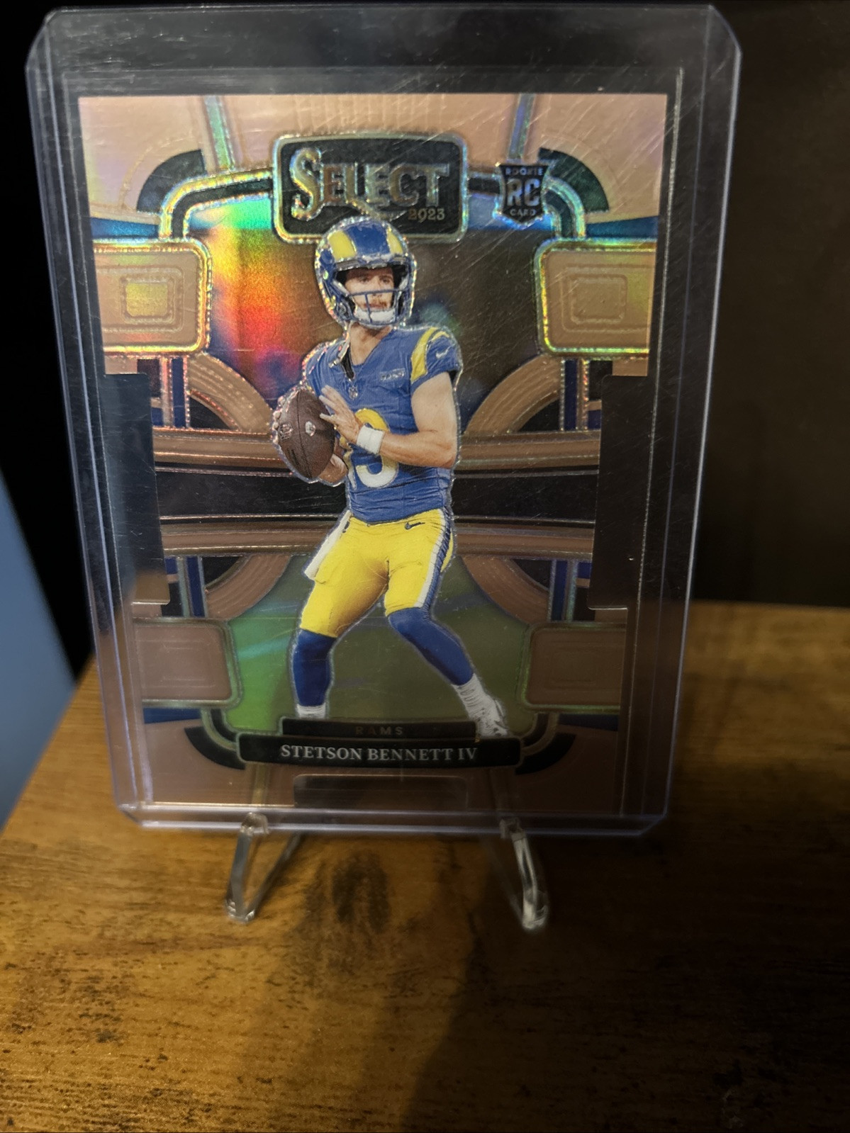 2023 Panini Select - Concourse #55 Stetson Bennett (RC) Bronze Die Cut /299 Rams
