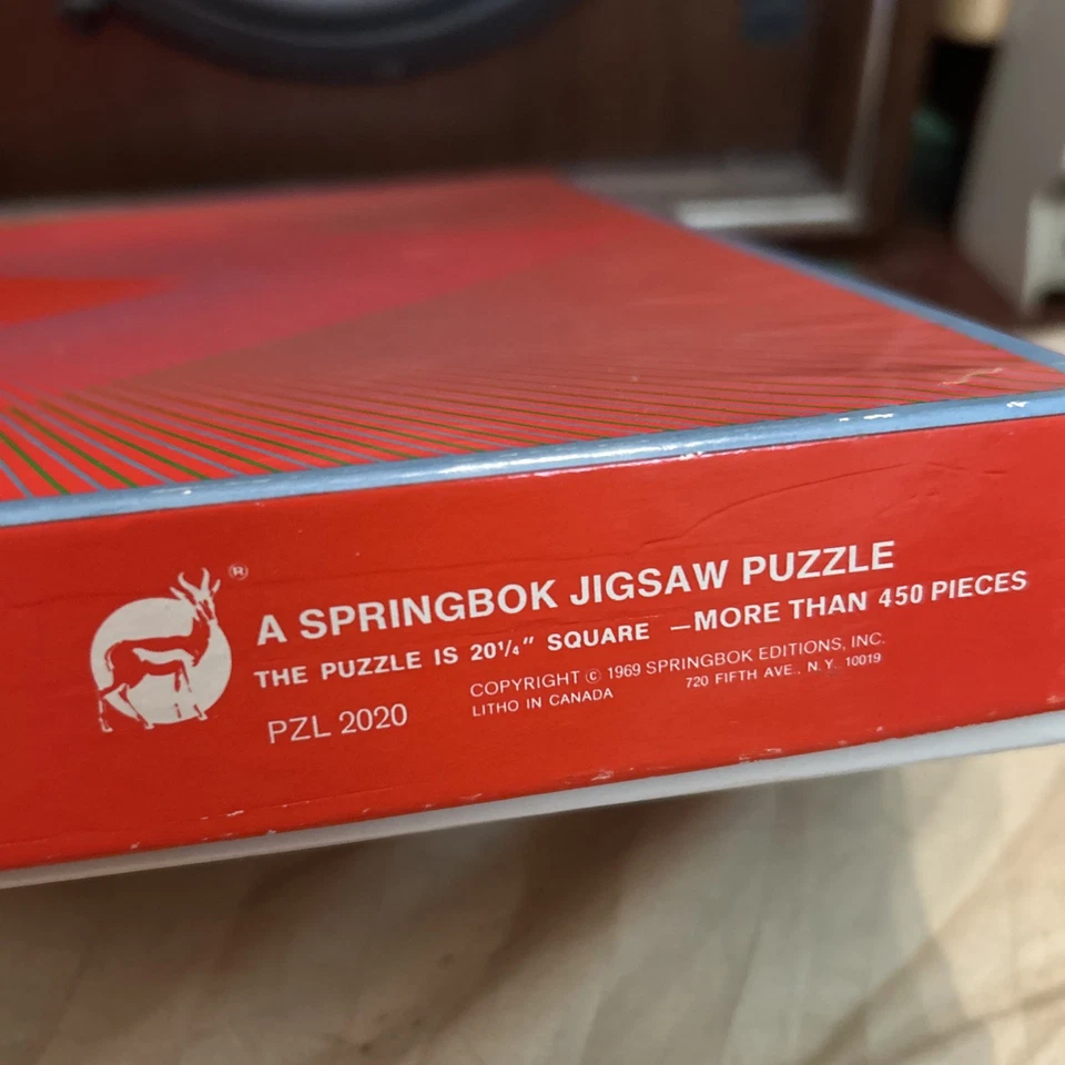 Vintage Springbok 450+ Piece SPLENDOR of RED Jigsaw Puzzle Complete- 1969 - Image 4 of 4