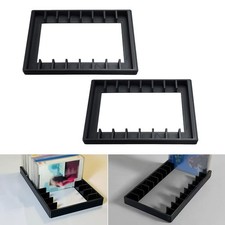Cassette Tape Holder Rack 2-Pack Supports 16 Standard Size Tapes for Studio Use