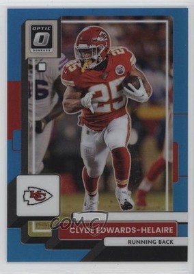 2022 Panini Donruss Optic Aqua Prizm 14/299 Clyde Edwards-Helaire #95 1d0h