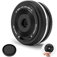 VILTROX 28mm F4.5 XF Pancake APS-C for Fuji XF, Auto Focus F4.5, Black