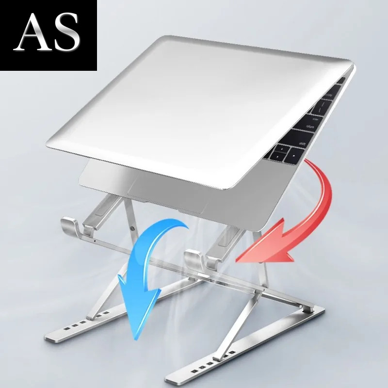 Per Macbook Supporto Portatile Pieghevole Regolabile Alluminio Computer PC Tablet Stan foto 4