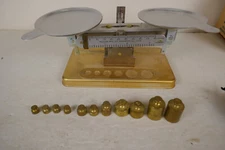 PELOUZE R-47 Precision Weight Scale USA w/ EXTRA Weights &  Box