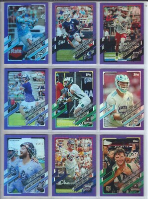 LACROSSE - 2021 Topps PLL First Edition Purple /75 - #47 Tom Schreiber