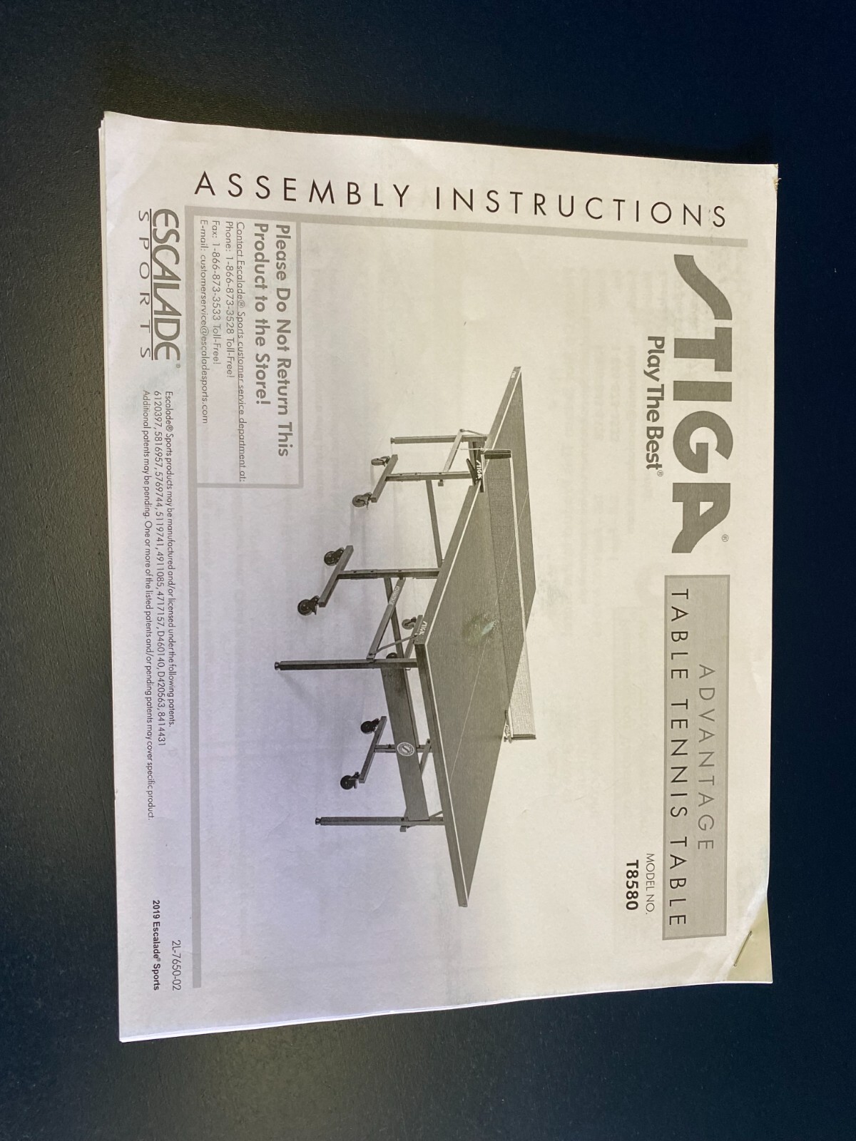 Brand New ( assembled ) Stiga Professional ping pong table eBay