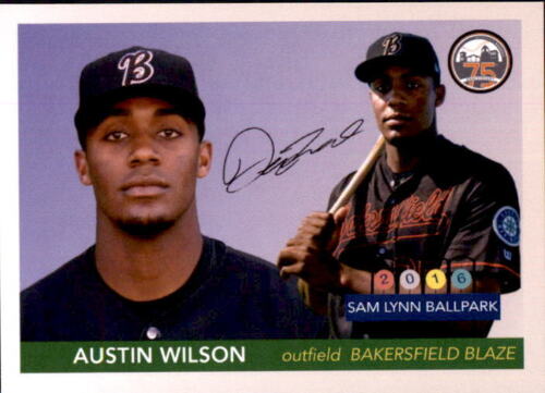 2016 Bakersfield Blaze Team Issue #29 Austin Wilson Los Angeles California Card - Picture 1 of 2